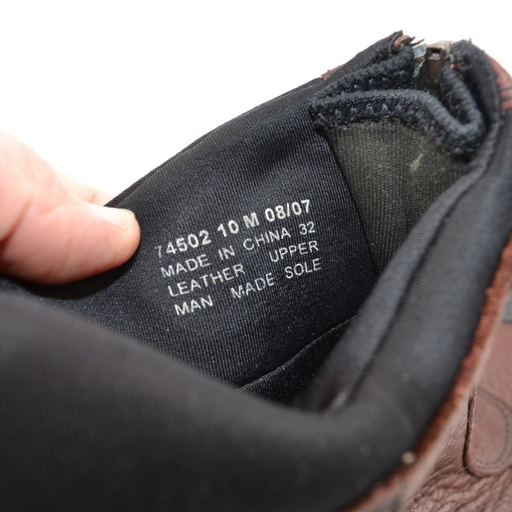 Clarks Muckers Ankle Boots Womens 10 Brown Leather Waterproof Front Zip Outdoor - Picture 7 of 10